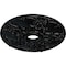 Ekena Millwork Norwich Ceiling Medallion (Fits Canopies up to 4 1/2"), 18"OD x 3 1/2"ID x 1 3/8"P, Jet Black CM18NOBLF - alternate 2